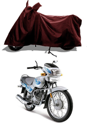 GROFATIK Two Wheeler Cover for TVS(Victor Premium, Maroon)