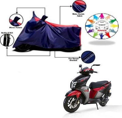 DeepShakshi AUTOMOTIVE Waterproof Two Wheeler Cover for TVS(NTORQ, Blue, Red)