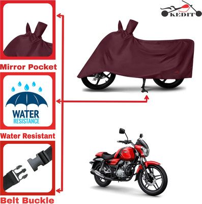 AASHTIK MART Two Wheeler Cover for Bajaj(V12, Maroon)