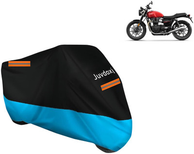 Juvdoxj Waterproof Two Wheeler Cover for Triumph(Speed Twin BS6, Blue)