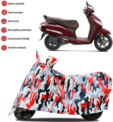 ANTHUB Waterproof Two Wheeler Cover for Honda(Activa 125, Red, White)