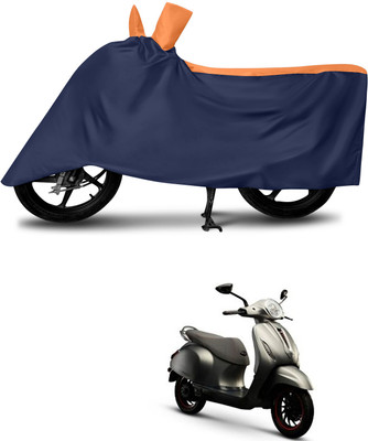 DeepShakshi AUTOMOTIVE Waterproof Two Wheeler Cover for Bajaj(Chetak, Multicolor)