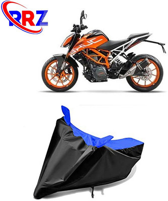RRZ Waterproof Two Wheeler Cover for KTM(390 Duke, Black, Blue)