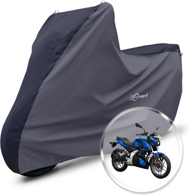 Neodrift Two Wheeler Cover for Bajaj(Pulsar N160, Black, Grey)