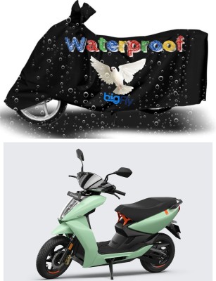 Big fly Waterproof Two Wheeler Cover for Ather(450 X, Black)