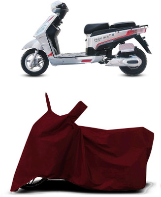 VESMEI Two Wheeler Cover for Hero(Electric NYX HS500 ER BS6, Red)