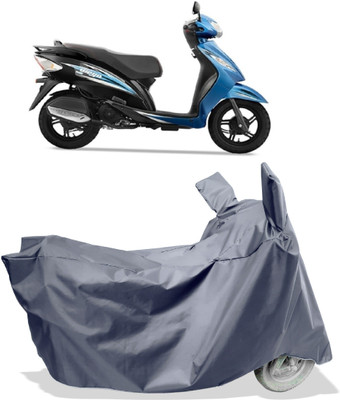 Amexride Two Wheeler Cover for TVS(Wego BS6, Grey)