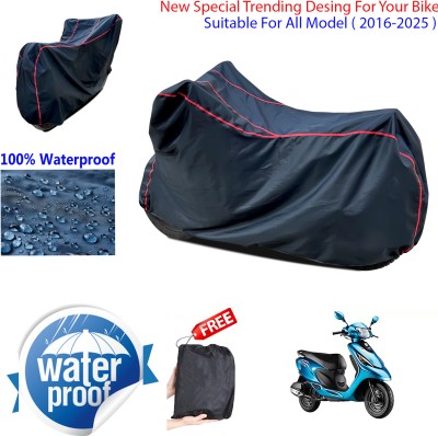 AUTOCAD Waterproof Two Wheeler Cover for TVS(Scooty Zest, Black)