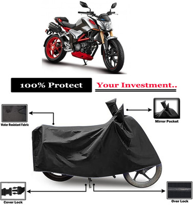 Amexride Two Wheeler Cover for Hero(XF3R BS6, Black)
