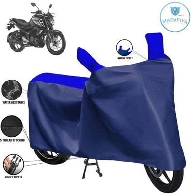 MADAFIYA Waterproof Two Wheeler Cover for Yamaha(FZS-FI V3 BS6, Blue, Multicolor)