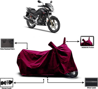 KEDIT Two Wheeler Cover for Hero(CBZ TYPE 1, Maroon)