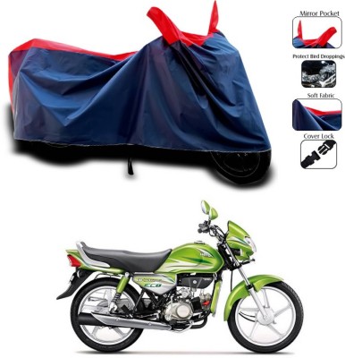 KEDIT Two Wheeler Cover for Hero(HF Deluxe Eco, Red, Blue)