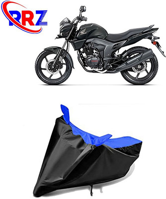 RRZ Waterproof Two Wheeler Cover for Honda(CB Trigger, Black, Blue)