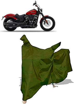 Amexride Two Wheeler Cover for Harley Davidson(Street Bob, Maroon)