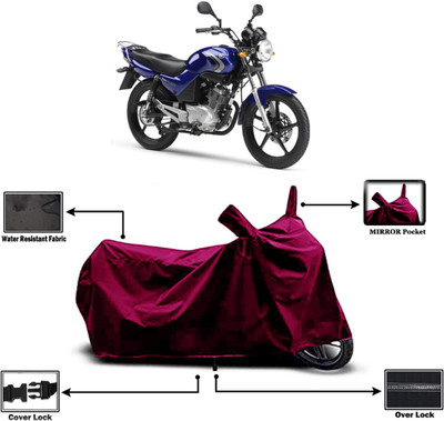 Amexride Two Wheeler Cover for Yamaha(YBR 125, Maroon)