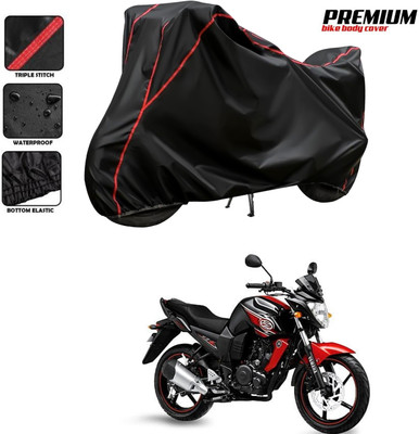 DeepShakshi AUTOMOTIVE Two Wheeler Cover for Yamaha(FZS 25, Black, Red)