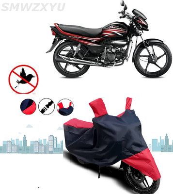 smwzxyu Waterproof Two Wheeler Cover for Hero(HF Deluxe i3s, Red, Black, Multicolor)