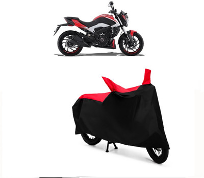 Autohug Waterproof Two Wheeler Cover for Bajaj(Dominar 250, Black, Red)