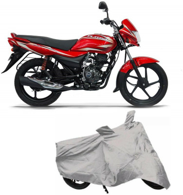Aicc Waterproof Two Wheeler Cover for Bajaj(Platina 100 DTS-i, Silver)