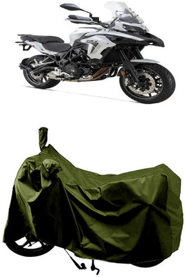 SUGASHRI Waterproof Two Wheeler Cover for Benelli(TRK 502, Green)