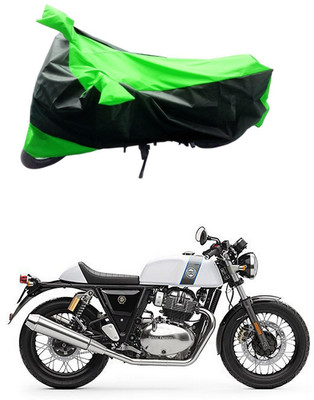 MMSSTAR Waterproof Two Wheeler Cover for Royal Enfield(Continental GT, Green, Black)