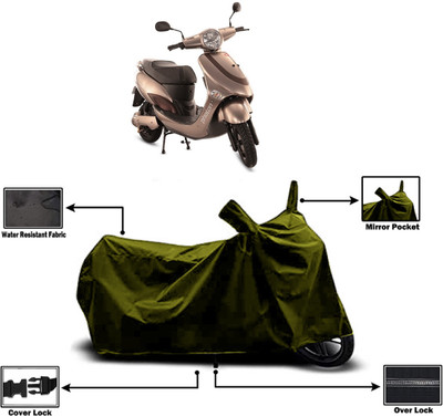 Amexride Two Wheeler Cover for Hero Electric(Electric Photon, Green)