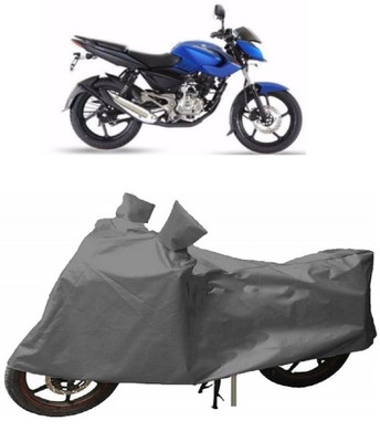 Matt Moon Two Wheeler Cover for Bajaj(Pulsar, Black)