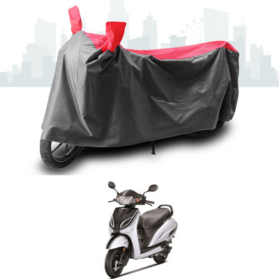 GOSHIV-car and bike accessories Two Wheeler Cover for Honda(Activa 5G, Grey, Red)