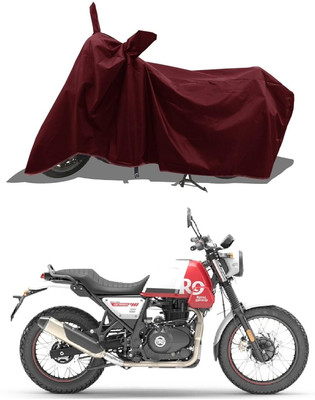 KANISHA ENTERPRISES Waterproof Two Wheeler Cover for Royal Enfield(Scrambler, Maroon)