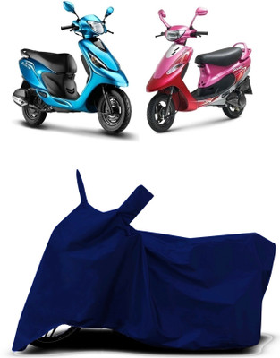 VESMEI Two Wheeler Cover for TVS(Pep Plus BS6, Blue)