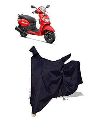 Tritika Waterproof Two Wheeler Cover for Hero(Pleasure Plus, Black)