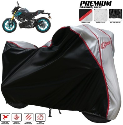 xodi Waterproof Two Wheeler Cover for Yamaha(MT 15, Silver, Black)