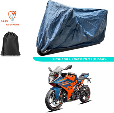 GOSHIV-car and bike accessories Waterproof Two Wheeler Cover for KTM(RC 390 BS6, Blue)