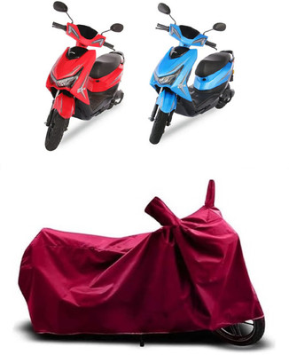 Coxtor Waterproof Two Wheeler Cover for Ampere(Reo Elite, Maroon)