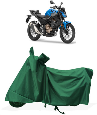 Tricway Two Wheeler Cover for Honda(CB 500, Green)