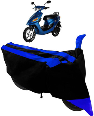 Mdstar Waterproof Two Wheeler Cover for Indus(Yo Electron, Black, Blue)