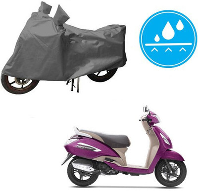 DeepShakshi AUTOMOTIVE Waterproof Two Wheeler Cover for TVS(Jupiter, Grey)