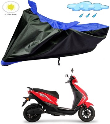 Ascension Two Wheeler Cover for Ampere(Reo Elite, Black, Blue)