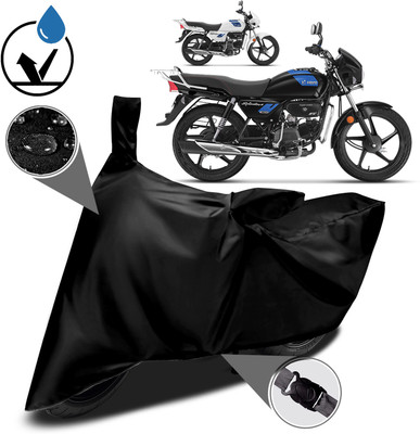 SK AUTO Waterproof Two Wheeler Cover for Hero(Splendor Plus, Black)