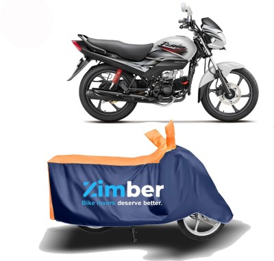 ZIMBER Two Wheeler Cover for Hero(Passion Pro i3S, Orange, Blue)