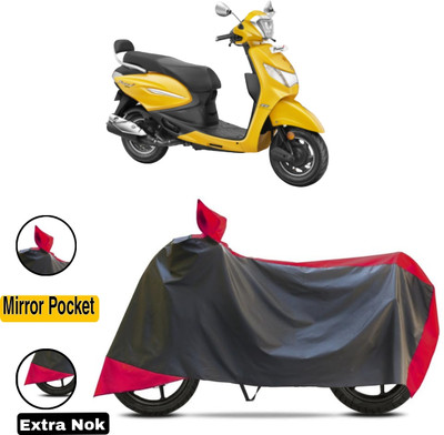 WMIZEXA Waterproof Two Wheeler Cover for Hero(Red, Black)
