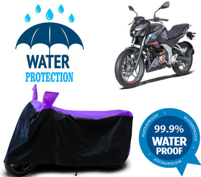 RTS COLLECTIONS Waterproof Two Wheeler Cover for Bajaj(Pulsar 200NS FI, Multicolor)