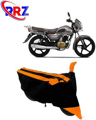 RRZ Waterproof Two Wheeler Cover for TVS(Radeon, Black, Orange)