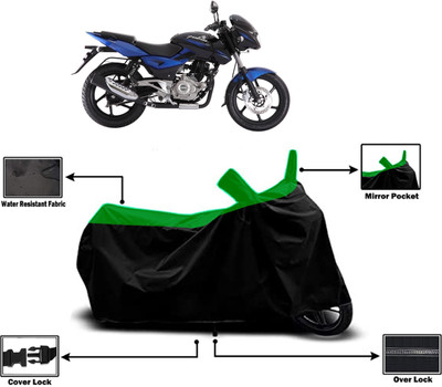 Amexride Two Wheeler Cover for Bajaj(Pulsar 180 DTS-i, Green)