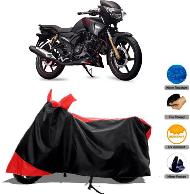 HWSXQAE Waterproof Two Wheeler Cover for TVS(Apache RTR 180, Red)
