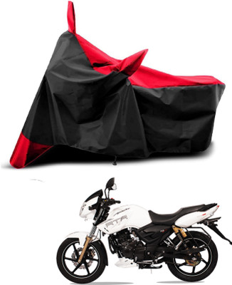 AASHTIK MART Two Wheeler Cover for TVS(Apache RTR 180, Red, Black)