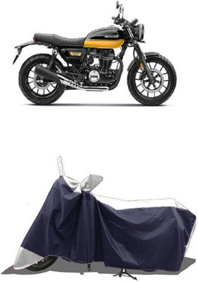 RAAMKM Two Wheeler Cover for Hero, Honda, Bajaj, TVS, Yamaha(Sling Shot Plus, White, Black)