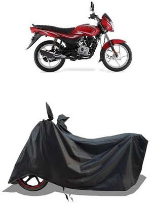 KEDIT Two Wheeler Cover for Bajaj(Platina 100 DTS-i, Black)