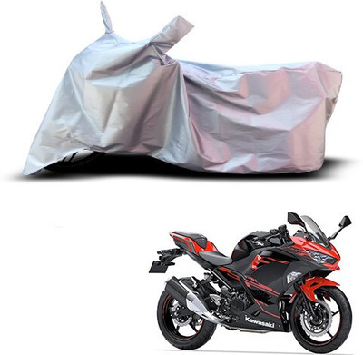 Varnwal E Commerce Waterproof Two Wheeler Cover for Kawasaki(Ninja 250, Silver)