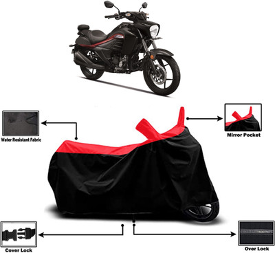 Amexride Two Wheeler Cover for Suzuki(Intruder BS6, Red)